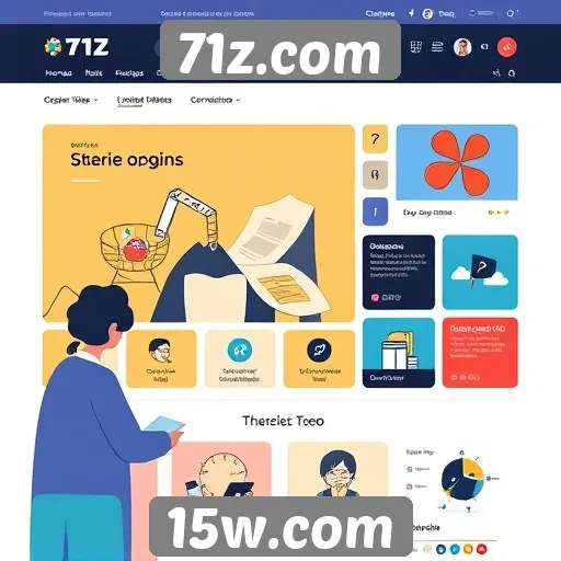 Facilidades de uso na navegação do site 71z.com